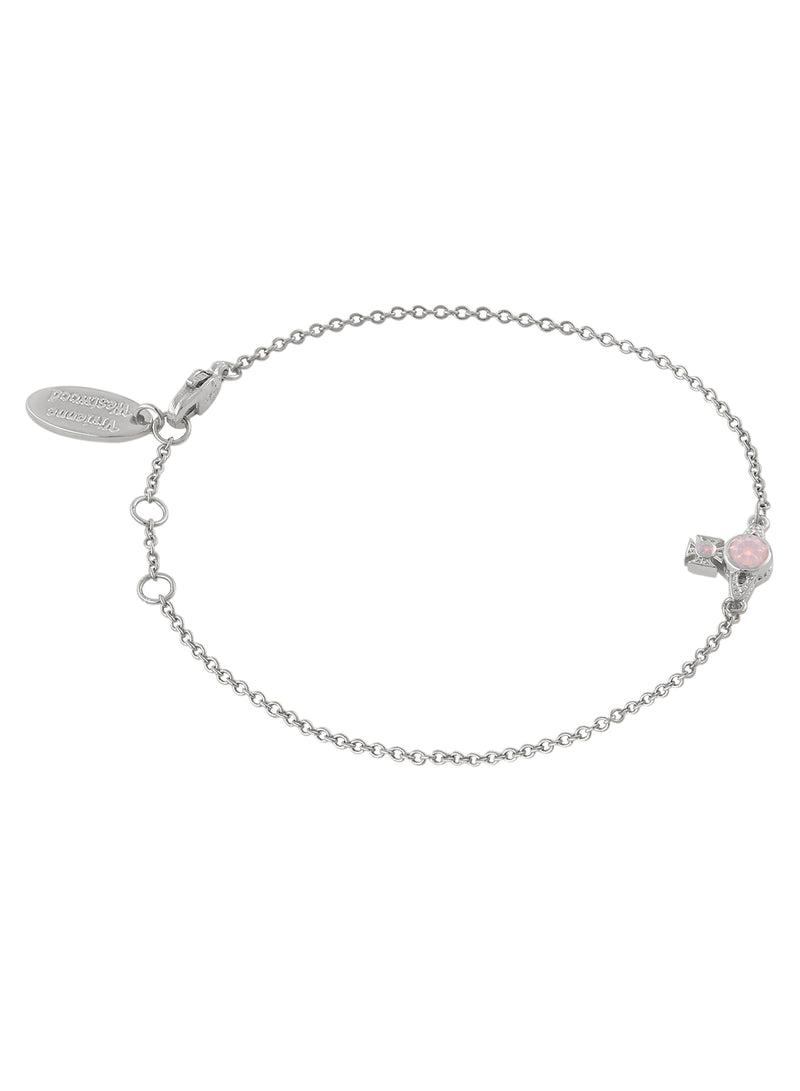 London Orb Bracelet - Silver/Milky Peach - 61020146-02P549