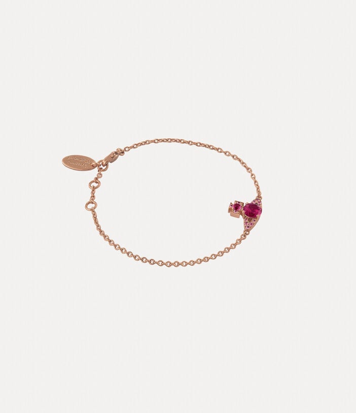 Ismene Bracelet - Rose Gold/Red - 61020160-02G366-IM