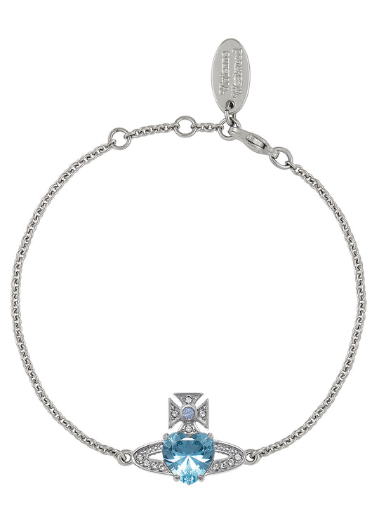 Ariella Bracelet - Silver/Aquamarine - 6102020Q-02P649-CN