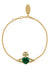 Ariella Bracelet - Gold/Emerald Green - 6102020Q-02RA18