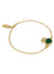 Ariella Bracelet - Gold/Emerald Green - 6102020Q-02RA18