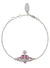 New Diamante Heart Bracelet - Silver/Vintage Rose - 6102021T-02P686