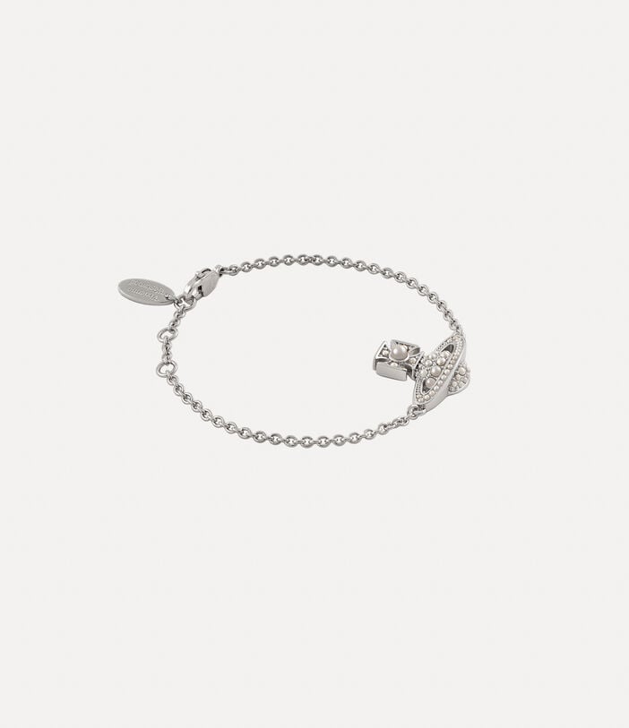 Luzia Bas Relief Bracelet - Silver/Cream Pearl - 6102021U-02P118