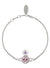 Willa Bas Relief Bracelet - Silver/Violet - 6102022L-02P457