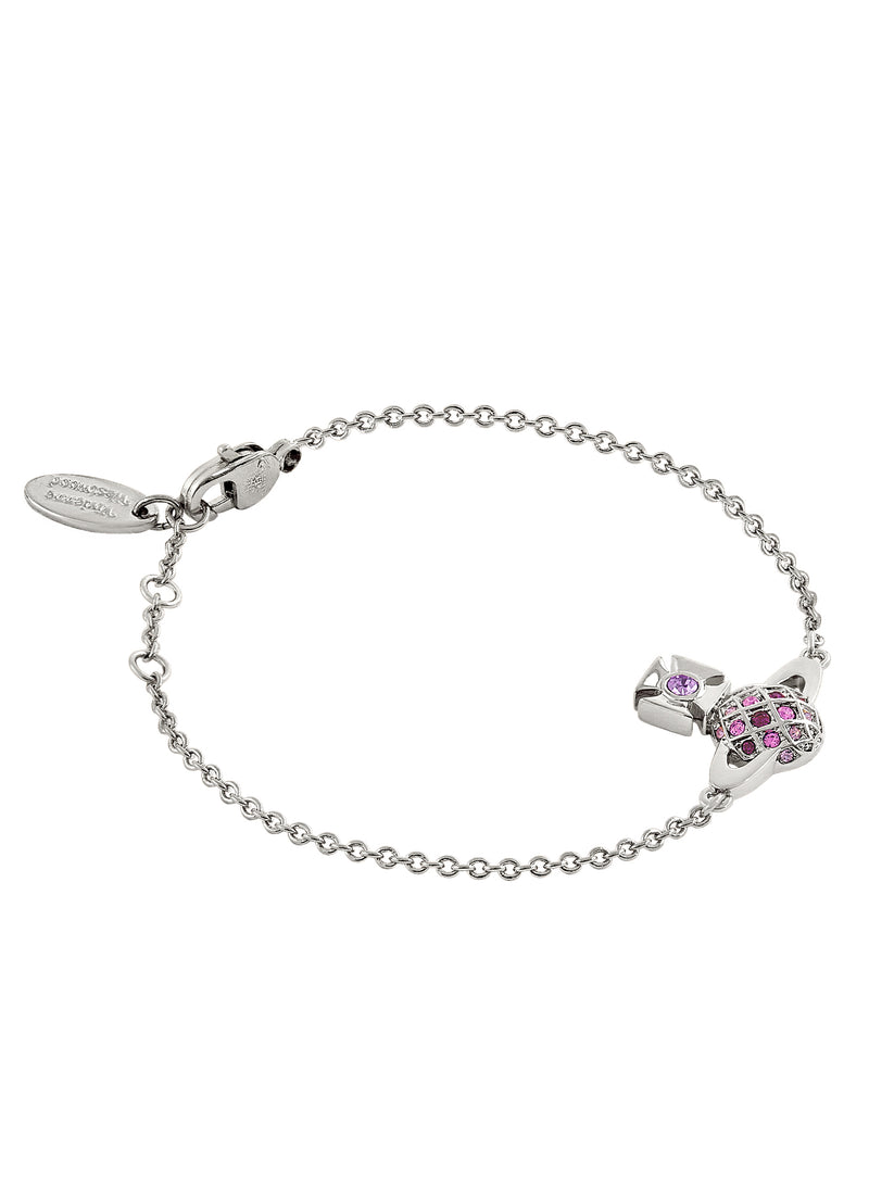 Willa Bas Relief Bracelet - Silver/Violet - 6102022L-02P457