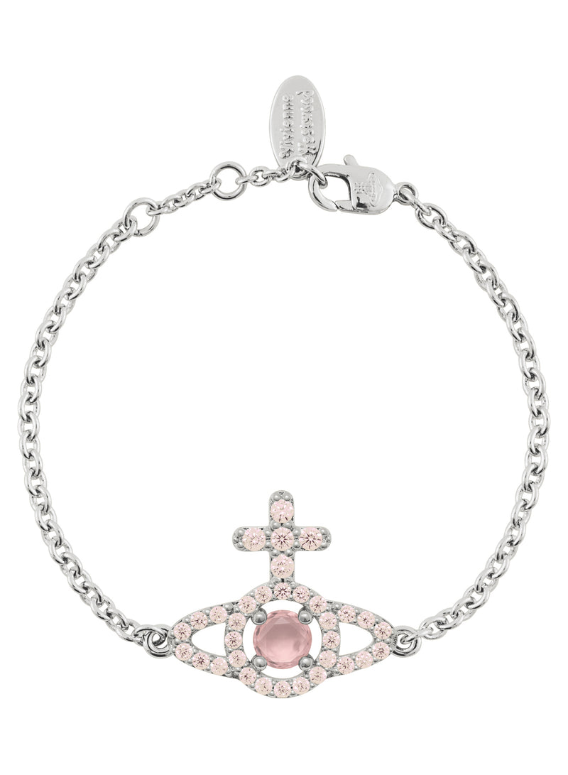 Olympia CZ Bracelet - Silver/Peach - 61020263-02P773