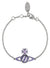 Samira Bas Relief Bracelet - Silver/Violet - 6102026M-02P787