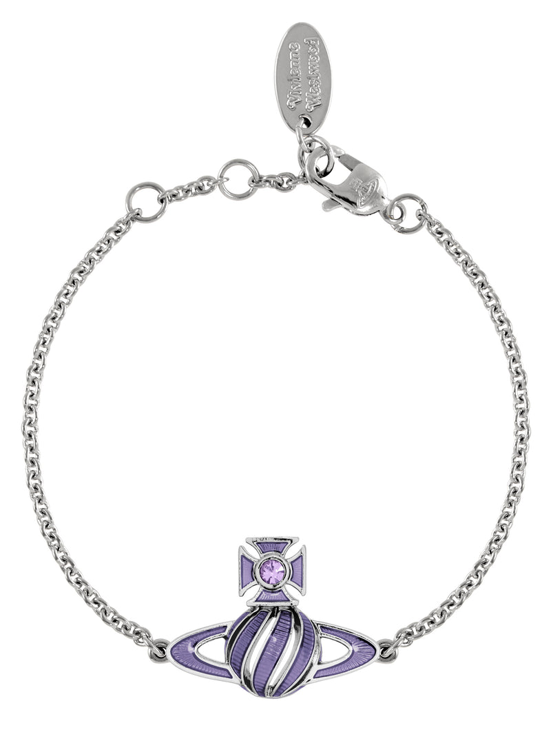 Samira Bas Relief Bracelet - Silver/Violet - 6102026M-02P787