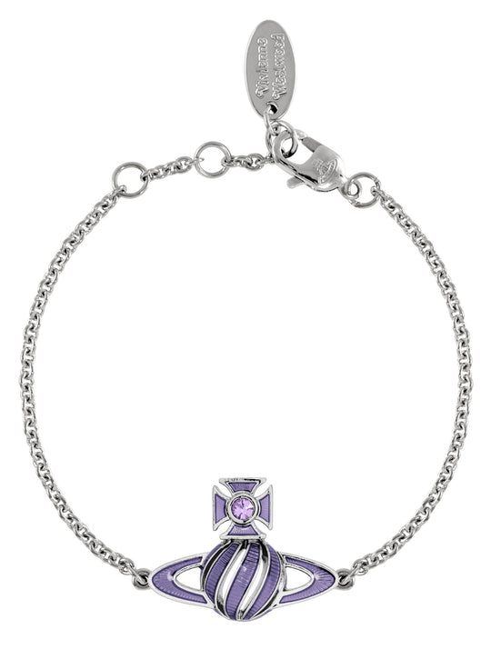 Samira Bas Relief Bracelet - Silver/Violet - 6102026M-02P787