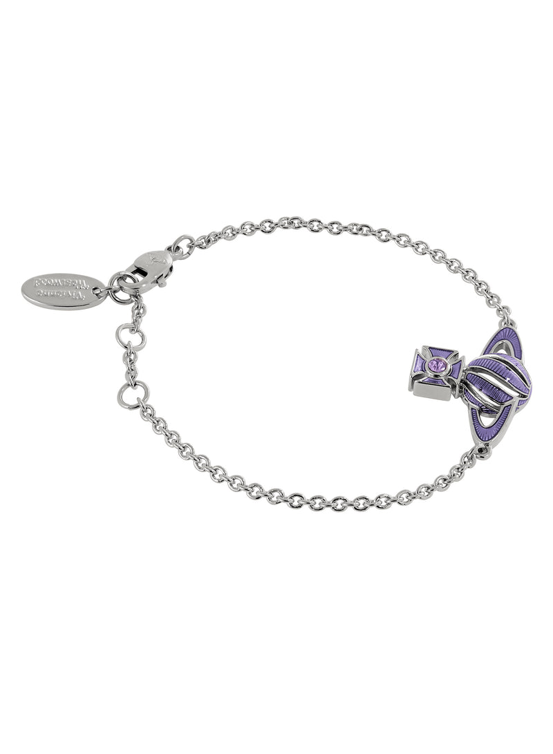 Samira Bas Relief Bracelet - Silver/Violet - 6102026M-02P787
