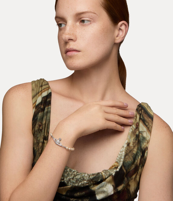 Mini Bas Relief Bracelet - Silver - 61030001-02P131-CN