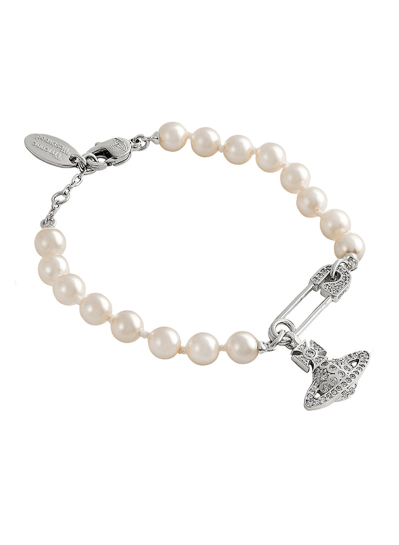 Lucrece Pearl Bracelet - Silver - 61030053-02P147-IM