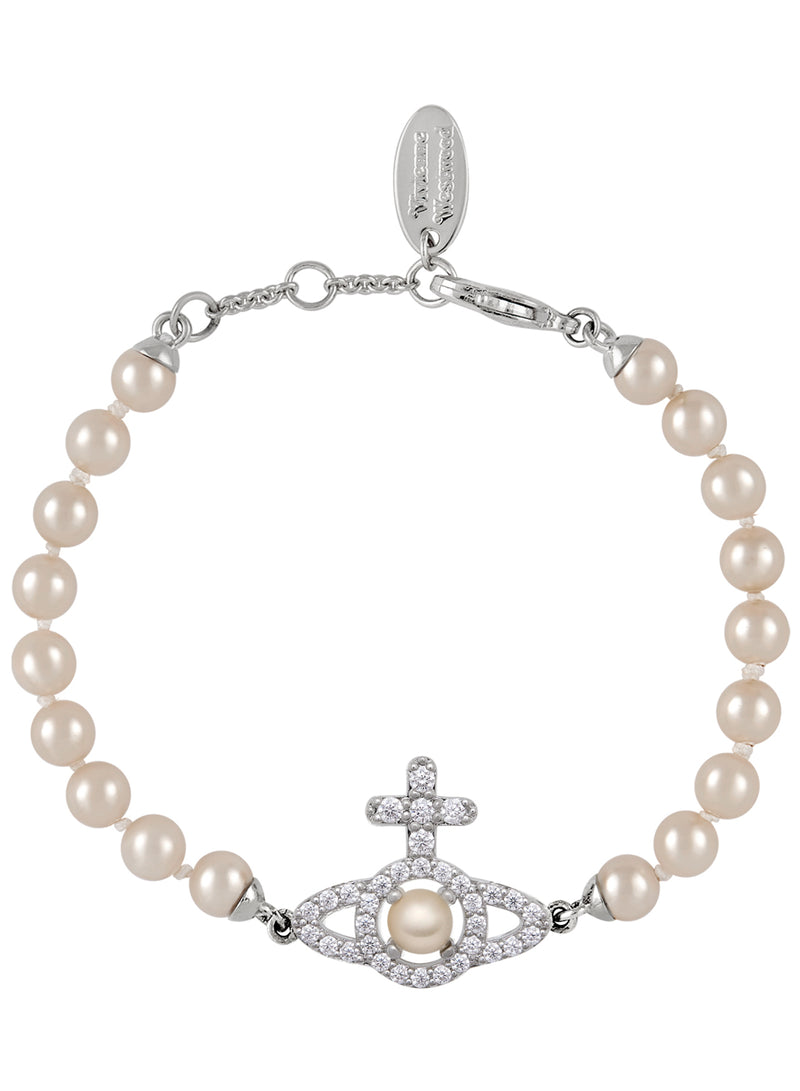 Olympia Pearl Bracelet - Silver - 6103007R-02P373-SM