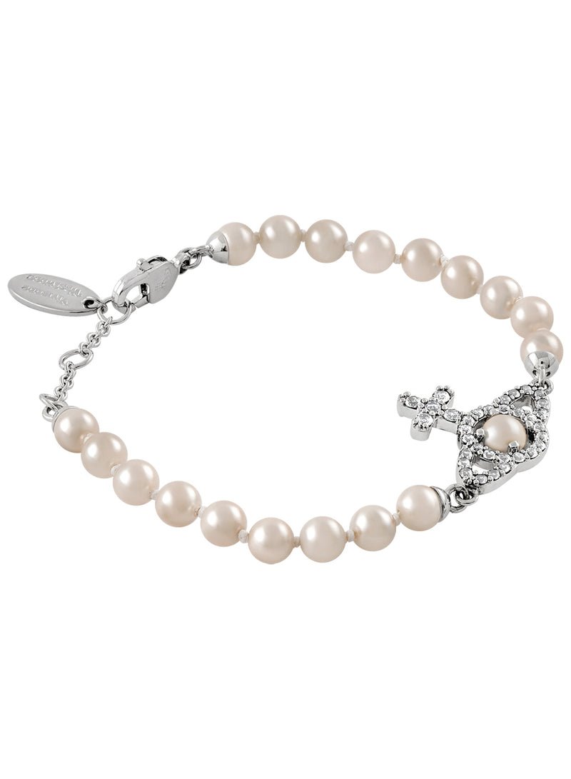 Olympia Pearl Bracelet Silver 6103007R-02P373-SM
