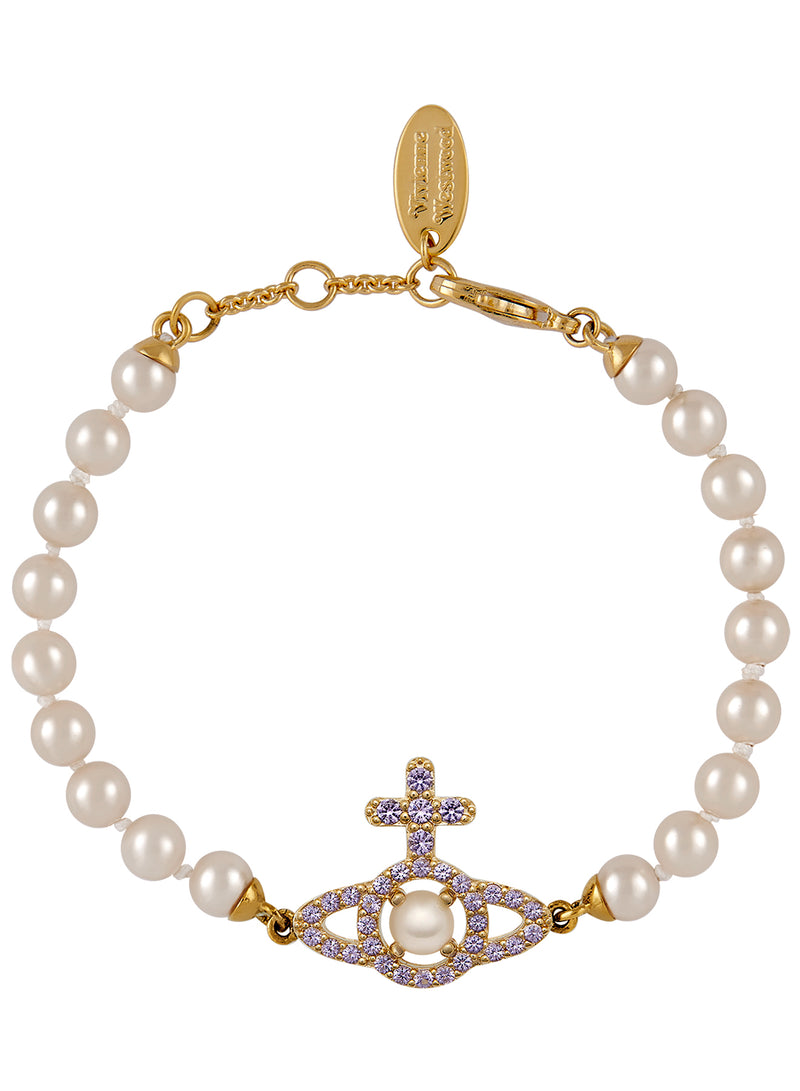 Olympia Pearl Bracelet - Gold/Pink - 6103007R-02R667-SM