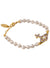 Olympia Pearl Bracelet - Gold/Pink - 6103007R-02R667-SM