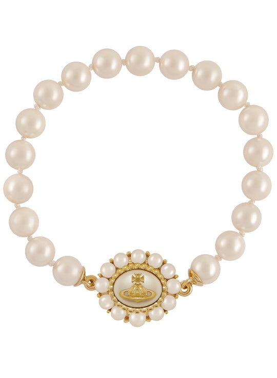 Amaya Large Pearl Bracelet - Gold - 61030089-02R107-W1