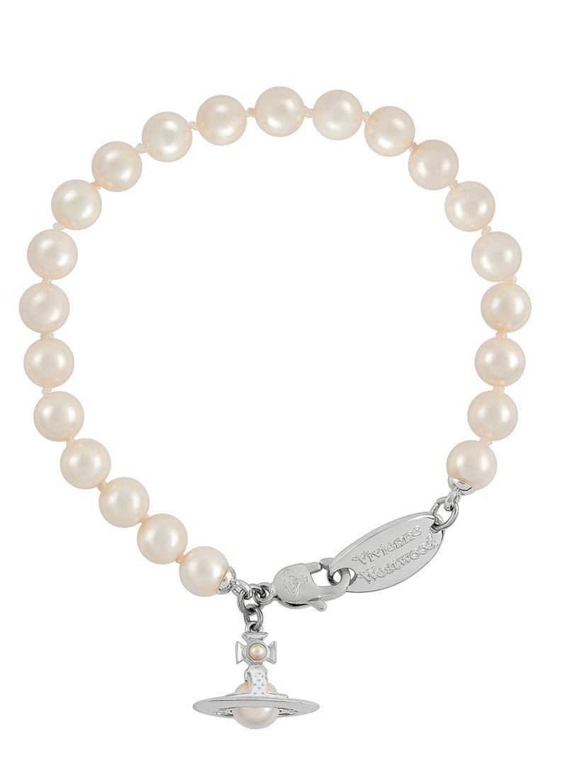 Simonetta Pearl Bracelet - Silver/White - 6103008L-02P113