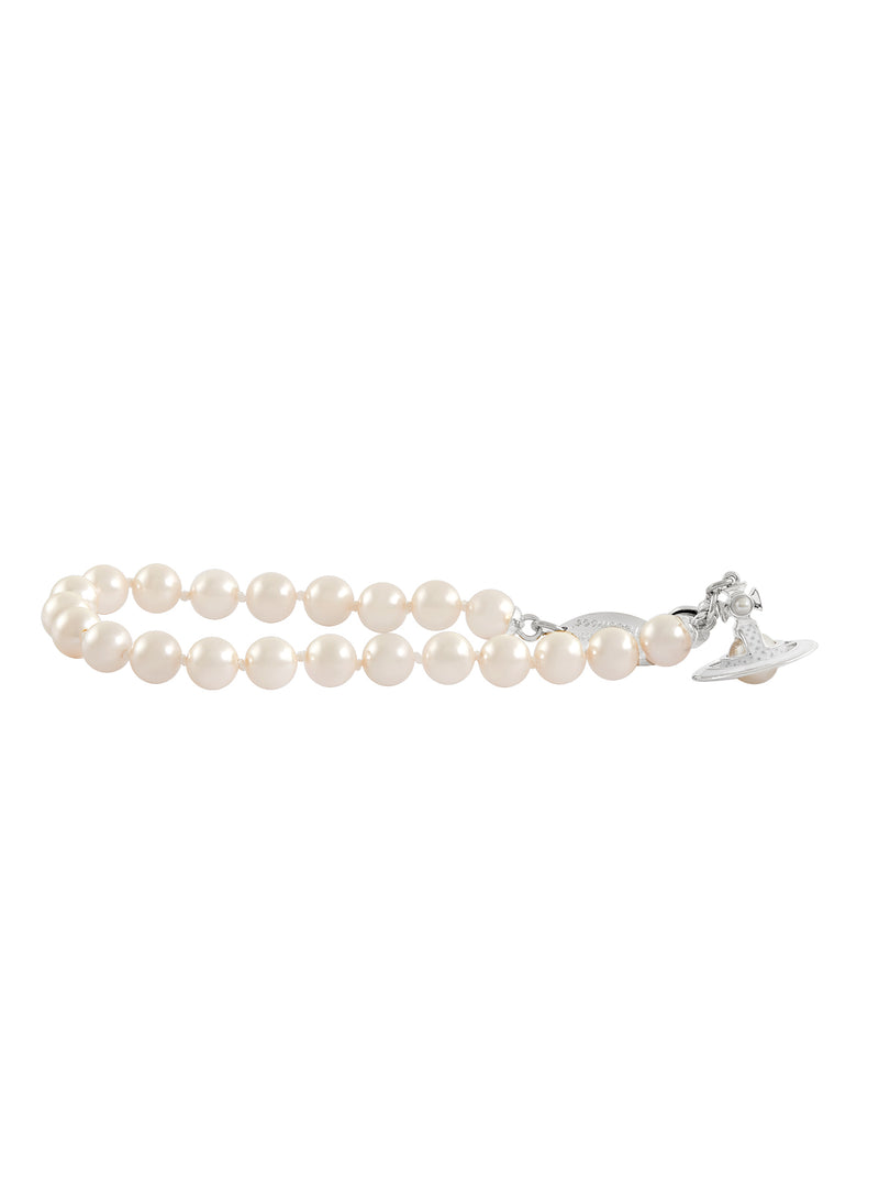 Simonetta Pearl Bracelet - Silver/White - 6103008L-02P113