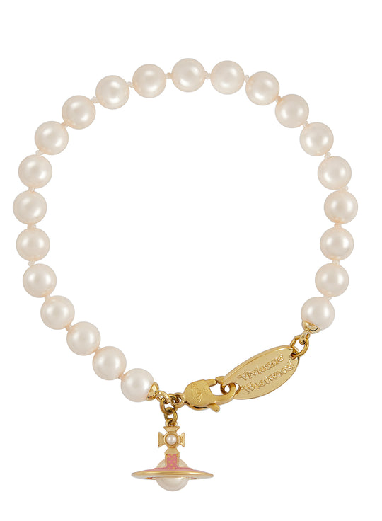 Simonetta Pearl Bracelet - Gold/Pink - 6103008L-02R752