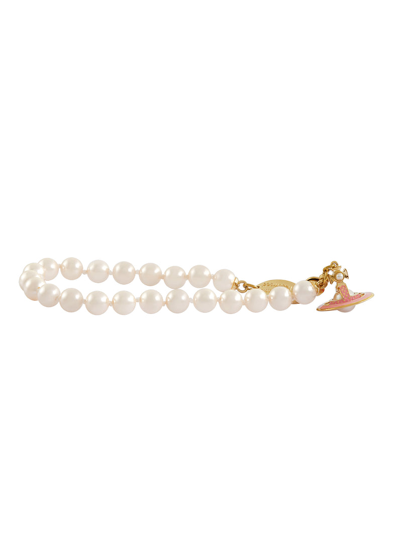 Simonetta Pearl Bracelet - Gold/Pink - 6103008L-02R752