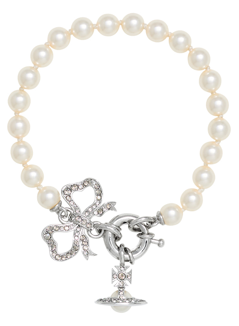 Rigoberta Pearl Bracelet - Silver - 61030091-02P699-W2