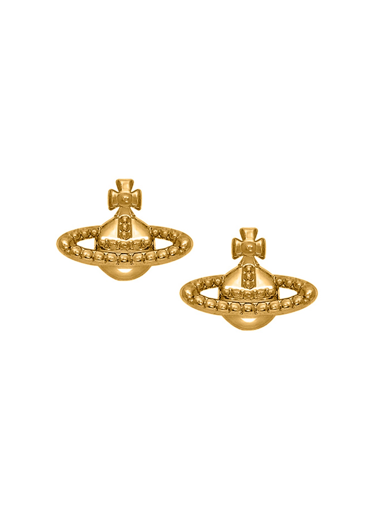 Vivienne Westwood Farah Stud Earrings - Yellow Gold – Sarah