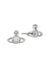 Nano Solitaire Stud Earrings - Silver - 62010037-02P116-CN