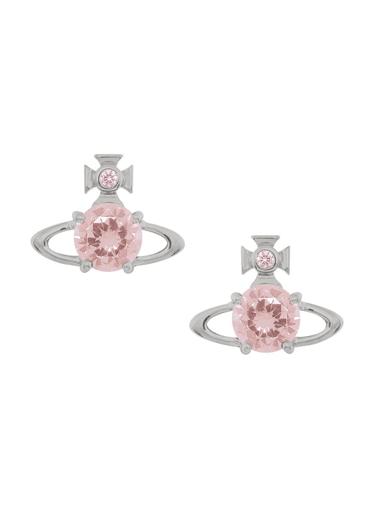 Reina Stud Earrings - Silver/Champagne -  62010070-02P720