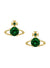 Reina Stud Earrings - Gold/Green -  62010070-02R245