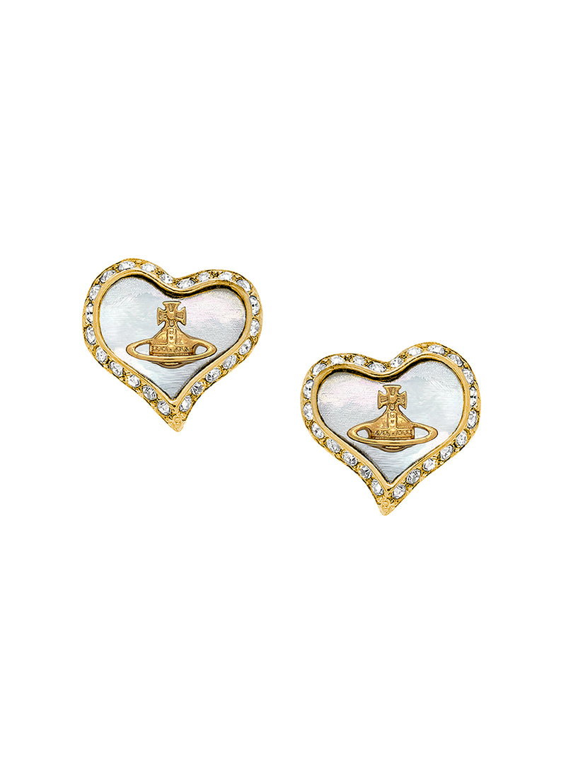 Petra Earrings - Gold/White - 62010074-02R782