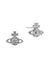 Valentina Orb Earrings - Silver