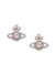 Valentina Orb Earrings - Silver/Pink - 62010101-02P271