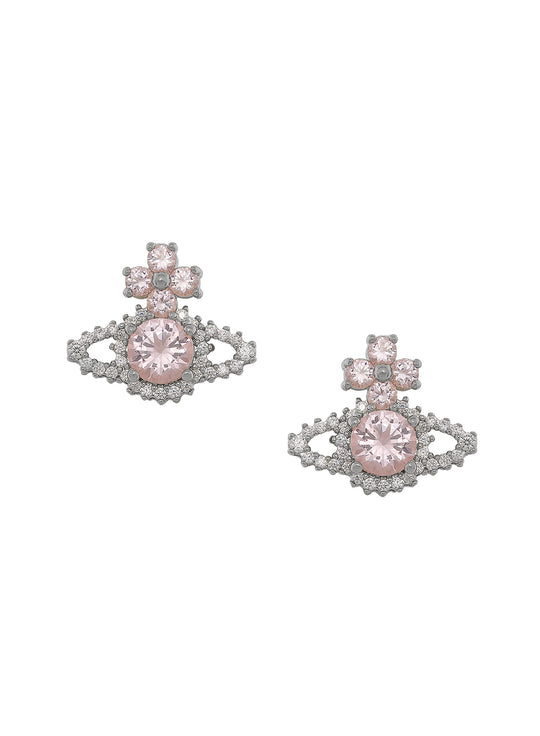 Valentina Orb Earrings - Silver/Pink - 62010101-02P271