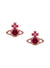 Valentina Orb Earrings - Gold/Fuchsia - 62010101-02R705-SM