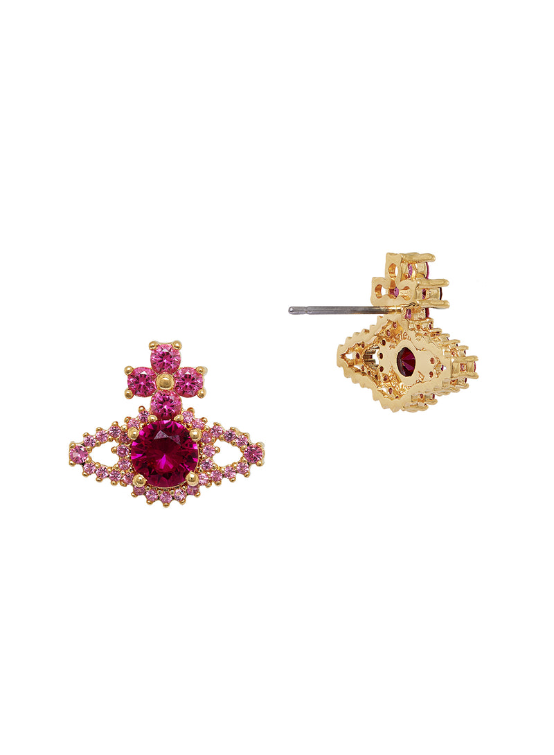 Valentina Orb Earrings - Gold/Fuchsia - 62010101-02R705-SM