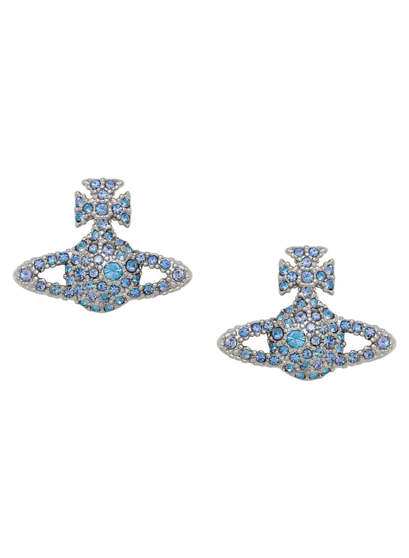 Grace Bas Relief Stud Earrings - Silver