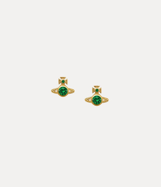 London Orb Earrings - Gold/Emerald Green - 62010220-02R245