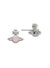 London Orb Earrings - Silver/Milky Peach - 62010220-02P549