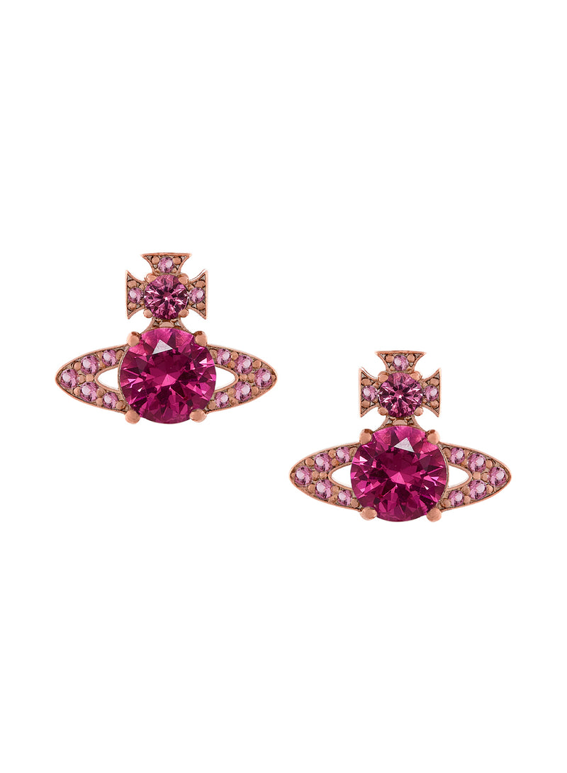 Ismene Earrings - Rose Gold/Red - 62010253-02G366-IM