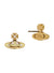 Simonetta Bas Relief Earrings - Gold