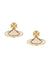 Simonetta Bas Relief Earrings - Gold/Lavender - 62010267-02R769