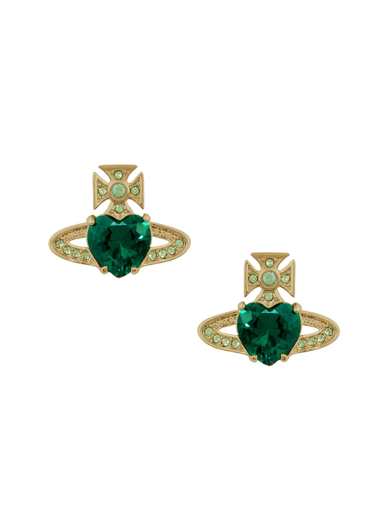 Ariella Stud Earrings - Gold/Green - 6201031T-02RA18