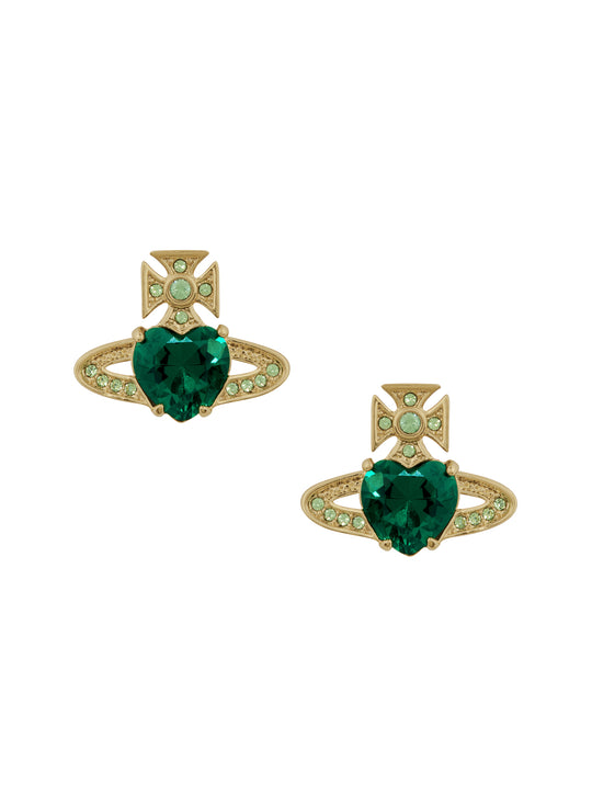 Ariella Stud Earrings - Gold/Green - 6201031T-02RA18