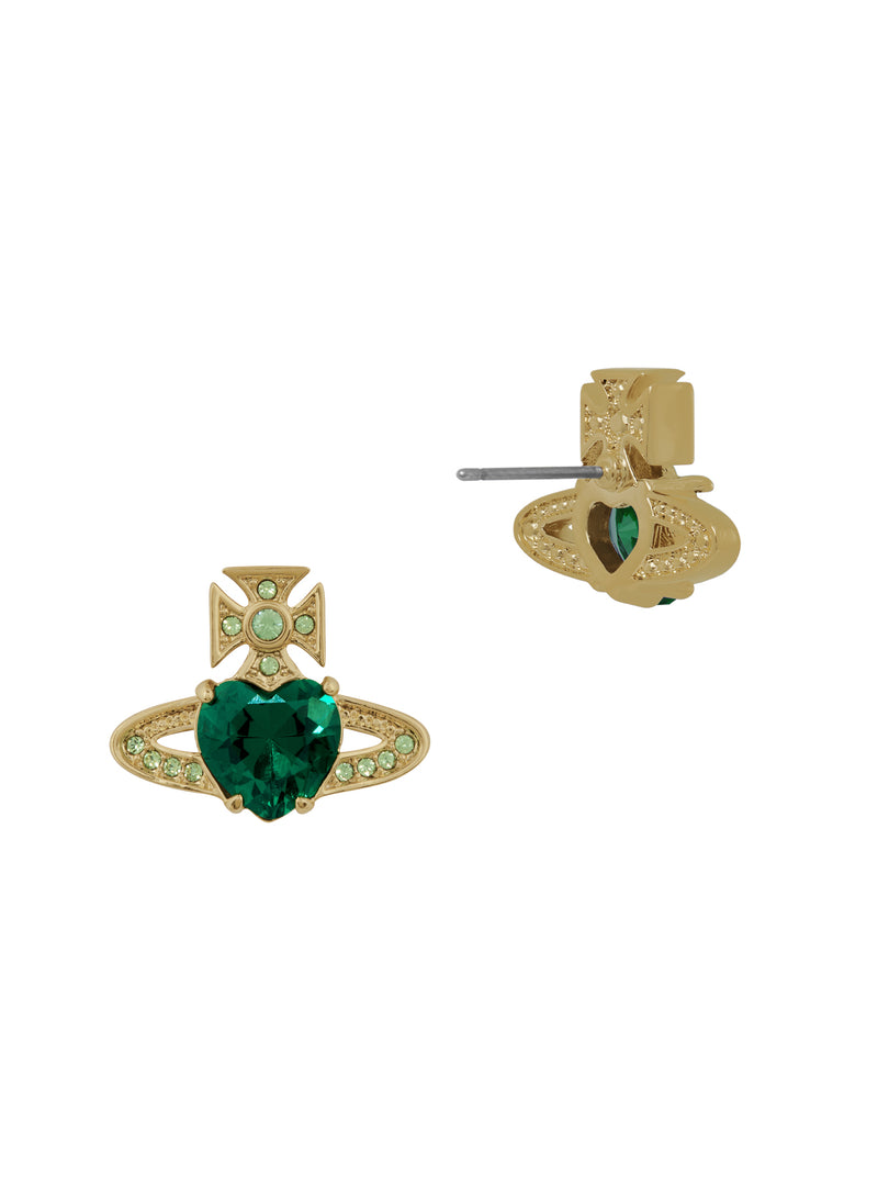 Ariella Stud Earrings - Gold/Green - 6201031T-02RA18