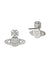 Carmela Bas Relief Earrings - Silver - 6201033A-02P102-SM