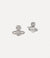 Luzia Bas Relief Earrings - Silver/Cream Pearl - 6201033L-02P118-CN