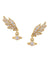 Dawna Earrings - Gold/White - 6201034L-01R102-SM