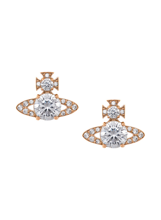 Ismene Earrings - Rose Gold/White - 6201034M-02G103-SM