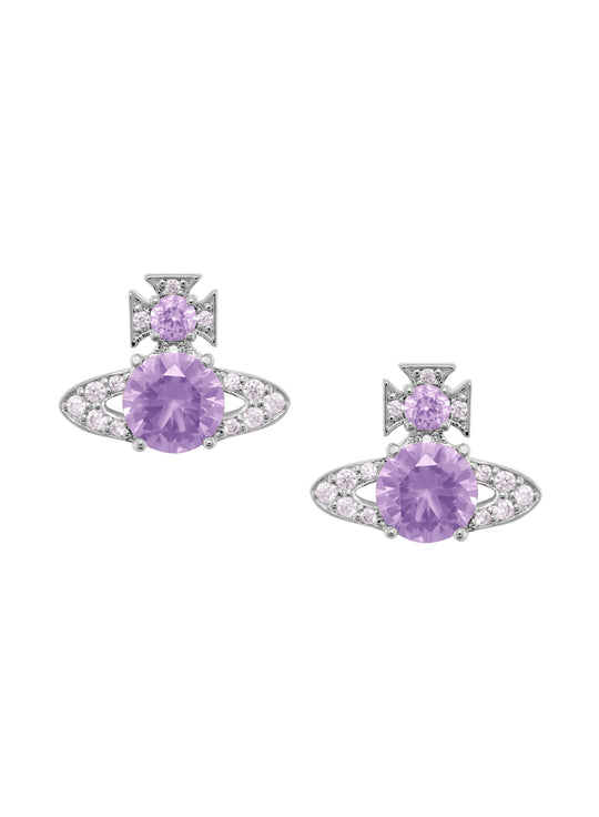 Ismene Earrings - Silver/Lavender - 6201034M-02P782